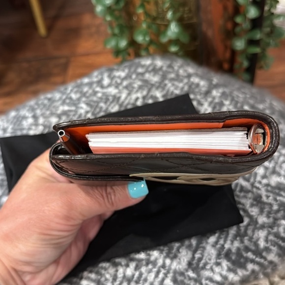 Authentic Chanel Cambon Quilted Brown/Orange Agenda - Picture 3 of 9